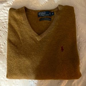 Polo mens 100% lambs wool sweater